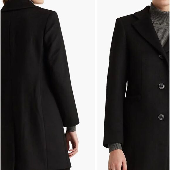 Lauren Ralph Lauren Wool Blend Reefer Coat size 8 NWT - Picture 7 of 8